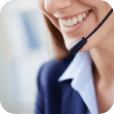 close up businesswoman with big smile